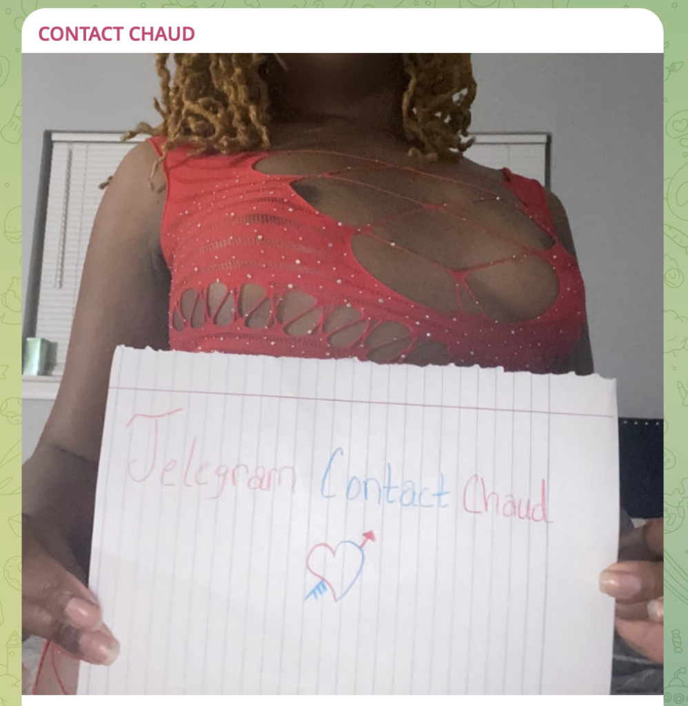 Lien canal Telegram rencontre black :
"CONTACT CHAUD"